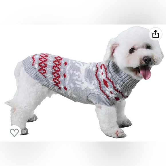 Small Dog Christmas Sweater - Picture 1 of 7